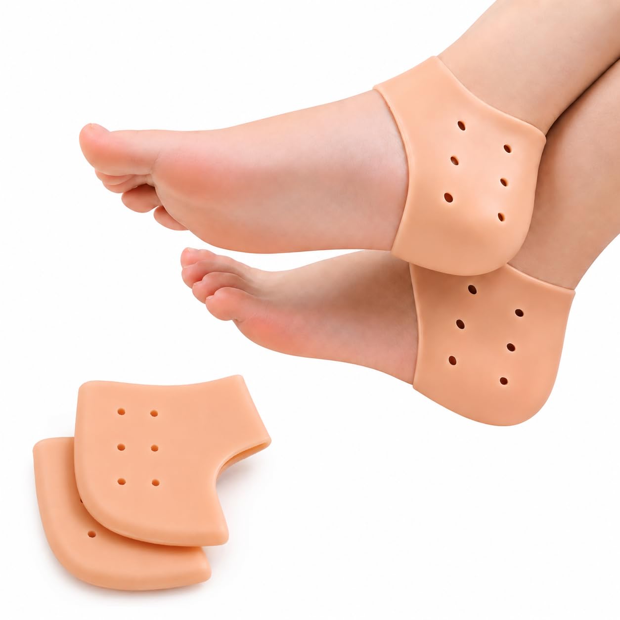 Picture of Silicone Heel Anti Crack Set for Men and Women (Free Size) 1 Pair
