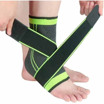 Picture of 1PC Pressurized Bandage Ankle Support Ankle Brace Protector Foot Strap Elastic Belt Fitness Sports Gym - Multicolor - Int: One size
