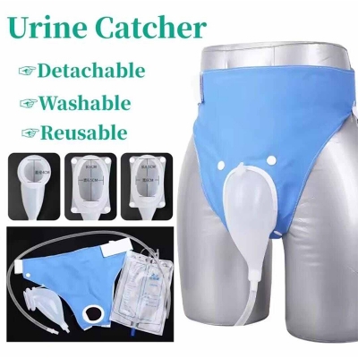 Picture of Portable Reusable Medical Incontinence Bag - Collecting Bag for Men and Women with Catheter Bag and Urinal - FEMALE, MALE - Int: One size
