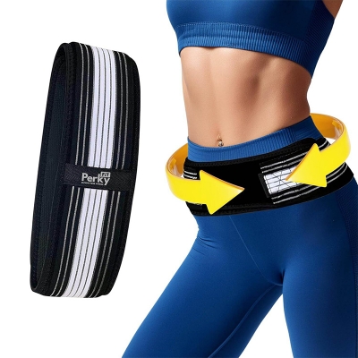 Picture of 109cm Universal Sacroiliac SI Joint Belt Minimalist Adjustable Non-Slip Pelvic Support Belts Comfortable Breathable Tailbone Protector Belt - Black - Int: One size