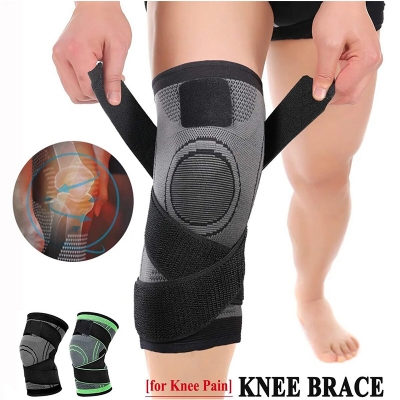 Picture of Professional Knee Brace for Knee Pain Men Women Knee Compression Sleeve Support for Running GYM Workout Sports Joint Pain Relif - Multicolor - Int: One size