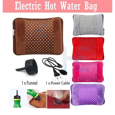 Picture of Electric Velvet Heating Pad/Hot Water/Heat Pouch Bag With Gel For Pain Relief Multicolour - Hot Water Bag - Multicolor - Int: One size