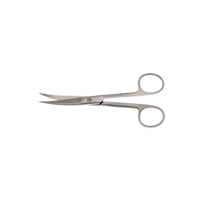 Picture of Surgical Instrument Blunt/Sharp Curved Stainless Steel Dressing Scissor (5 Inch) - Int: One size