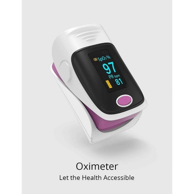 Picture of Human body thermometer SPO2 PR PI Oximeter Non-contact Infrared Forehead thermometer Electronic Blood oxygen Mini pulse Oximeter - Multicolor - Int: One size