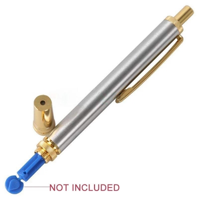 Picture of 1pcs Stainless Steel Lancet Point Massager Pen Bloodletting Pen Massage Needle Holder For Hijama - Silver - Int: One size