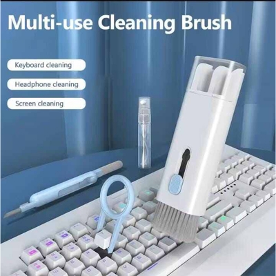 Picture of 7-in-1 Keyboard Cleaning Kits Airpods Cleaner Headset Cleaner Pen Laptop Screen Cleaning Bluetooth Earphones Cleaning Kit - Int: One size