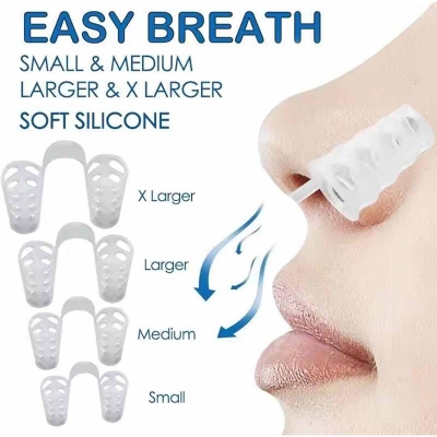 Picture of 8pc Anti-Snoring Device Prevent Snoring Sleeping Prevent Nasal Congestion Snoring Nose Clip Easy Breathe Improve Sleeping - Multicolor - Int: One size