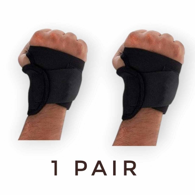 Picture of 2 pis Thumb & Wrist Support Wrap Brace Binder Stabilizer for Men & Women Gym Workout Sports Hand Injuries Warmer Band, Pain Relief, Arthritis, Tendonitis, Supporter - Black - Int: One size
