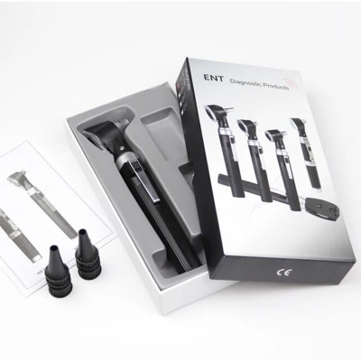 Picture of Professional Diagnostic Kit Ear Care Examination Otoscope Eardrum Endoscope Speculum Home Doctor Ear Cleaner With 8pcs Earmuffs - Multicolor - Int: One size