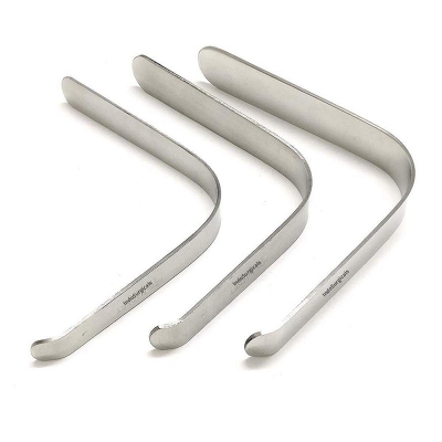 Picture of Stainless Steel L-Shape Tongue Depressor (Set of 3 Pieces) - Int: One size