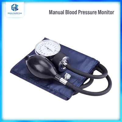 Picture of Manual Blood Pressure Monitor Diastolic Sphygmomanometer Medical Doctor Stethoscope Sphygmomanometer Cuff Home Health Monitor - Black - Int: One size