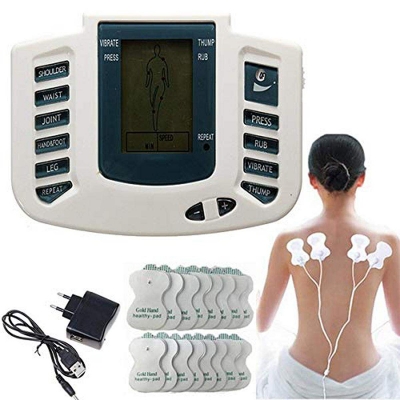 Picture of Physiotherapy Massage Machine with 4 Pads Body Pain Relief Therapy Stroke Machine - Int: One size