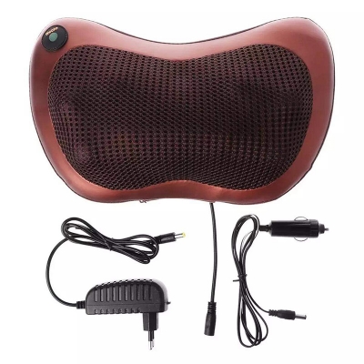 Picture of Electronic Neck Cushion Full Body Massager with Heat for pain relief Massage Machine for Neck Back Shoulder Pillow Massager - Swiss Relaxation therapy - Brown - Int: One size