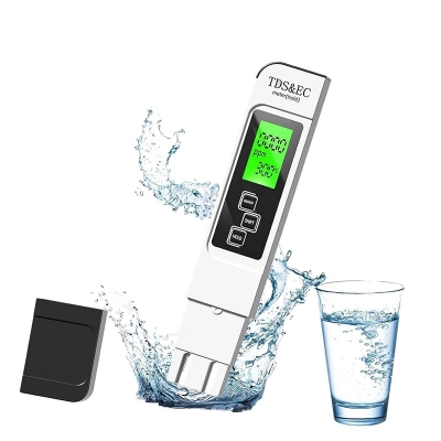 Picture of Water Testing Kits for Drinking Water- 4 in 1 TDS Meter TDS EC & Temperature(°C,°F) Meter,Accurate & Reliable Digital Tap, Well, Swimming Pool,Hydroponics, Aquarium, RO/DI System - Multicolor - Int: One size