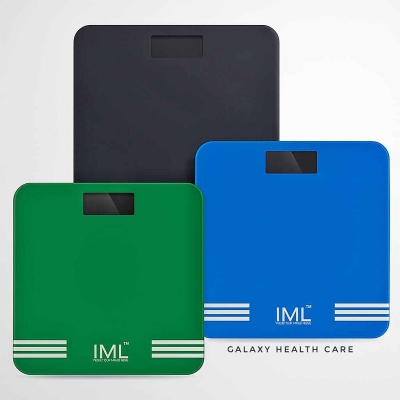 Picture of IML Weight Machine for Home Digital Weighing Machine for Human Body with LCD Display Max Weight Capacity 180Kgs Bathroom Scale for Home - Multicolor - Int: One size