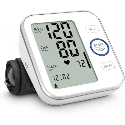 Picture of Digital Blood Pressure Monitor - Bp Machine - Automatic Upper Arm Blood Pressure Cuff 8.7-16.5 inches - Large LCD Display 120 Sets Memory - Device Bag & Batteries Included - Multicolor - Int: One size