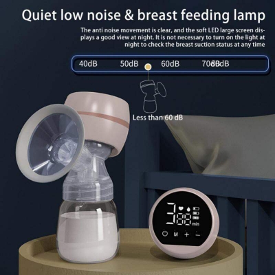 Picture of Bre ast Pump Electric Br east Pump Anti-Back Flow Bre ast Pump Low Noise Hands-Free Bre ast Pump Portable Rechargeable Bre ast Pump with 2 Modes and 9 Levels Memory Function Massage Mode LED Display - Multicolor - Int: One size