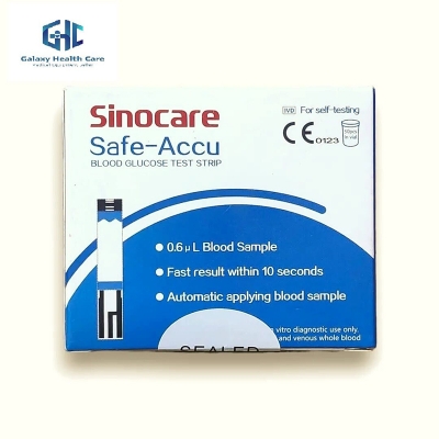 Picture of Sinocare Safe accu Test Strips 50Pcs,Blood Glucose Sugar Test - White - Int: One size