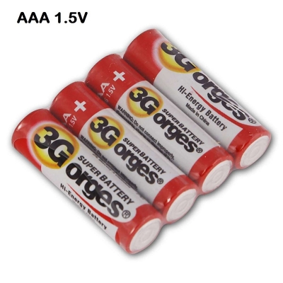 Picture of 4PCS 1.5V AAA 3G Orges Battery - Multicolor - Int: One size