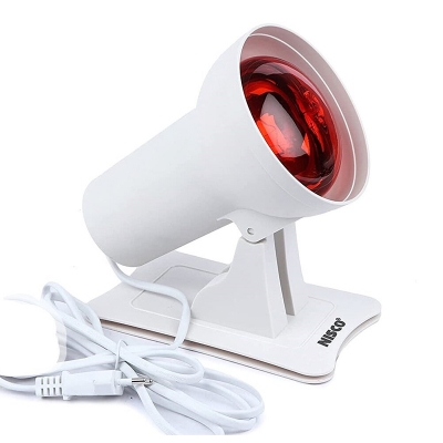 Picture of Galaxy Infrared Light Heat Lamp Red Light Therapy, Blood Circulation, Back Pain, Muscle Pain, Joint Pain, Neck Pain, Shoulder Pain 100W - Antique White - Int: One size