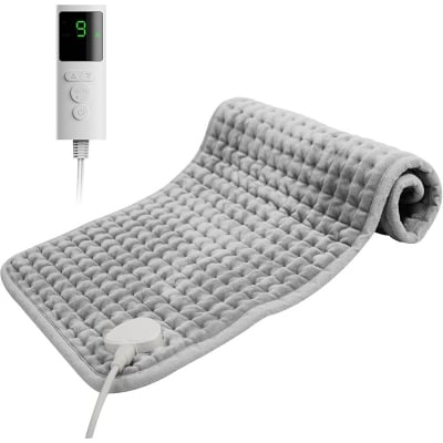 Picture of Heating Pad for Back Pain, 12''×24'' Heating Pad for Period Cramps Neck Shoulder Knee Leg with 9 Heat Settings Auto Shut-Off and Rapid-Heating, Ideal Gift for Family and Friends - 30x60 cm - Int: One size