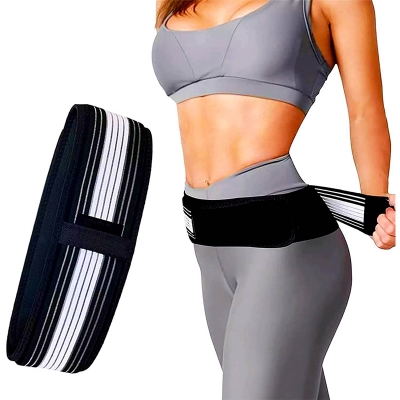 Picture of Sacroiliac SI Joint Belt for Back Pain Relief - Sciatica Pain Relief Belt for Women/Men, Adjustable Ergonomic Belt for Lower Back Support, Pelvic support, Sciatica Pain Relief Products. - Black - Int: One size