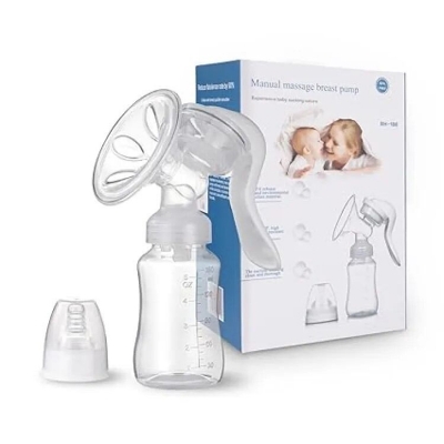 Picture of Manual Baby Bottle Pump, Nipple Bottle, Milk Feeding, Brest Pumps, Suction, Postpartum Supplies, Accessories - Multicolor - Int: One size