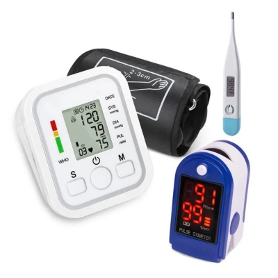 Picture of Digital Bp Checking Machine, Digital Thermometer And Digital Pulse Oxymeter, 3 Combo - COMBO - Int: One size