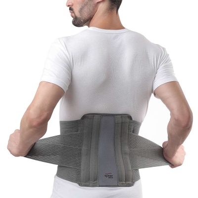 Picture of Tynor Contoured L.S. Support belt(Immobilization, Posture Correction, Back Pain Relief) - Grey