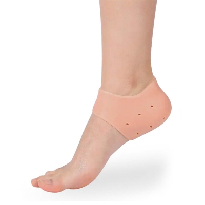 Picture of Silicone Gel Heel Foot Protector,Plantar Fasciitis Foot Arch Support Ankle Pain Relief Socks-2 PCS(1 PAIRS) - Int: One size
