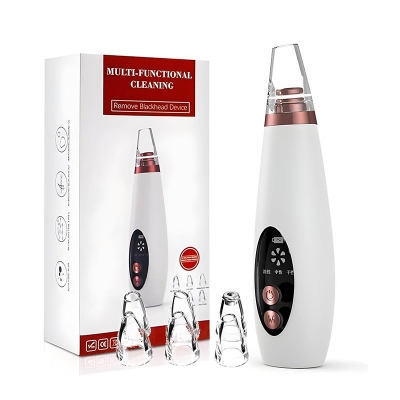 Picture of 6 In 1 Multi-Function Blackhead Remover Tool, USB Rechargeable Derma suction Machine, Pimple Removal Tool for Men and Women - Int: One size