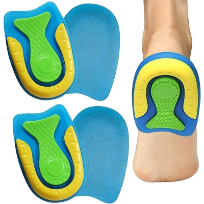Picture of 1 Pairs Silicone Gel Heel Pads | Orthopaedic Heel Cushions for Plantar Fasciitis, Heel Spurs & Achilles Pain Relief - Int: One size
