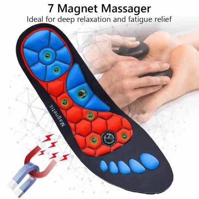 Picture of Orthopedic Acupressure Massage Insoles for Men and Women - Helps Promote Blood Circulation and Relieve Fatigue Orthopedic Acupoint Massage Insoles with Magnetic Technology, Feet and Arch Support - Int: One size