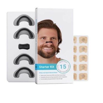 Picture of Sport Nasal Dilator Sleep Nasal Breathing Dilators Starter Kit Nose Breathe Strips Magnetic Nasal Strips Reduce Snoring - Multicolor - Int: One size