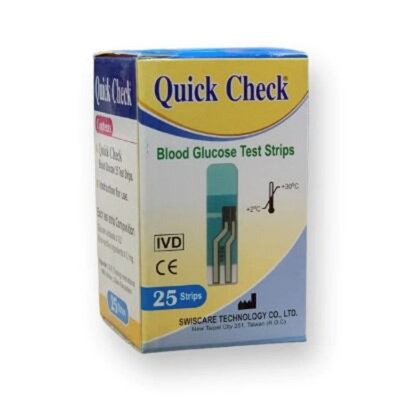 Picture of Quick Check Blood Glucose Test Strip 25's Pack - Multicolor - Int: One size