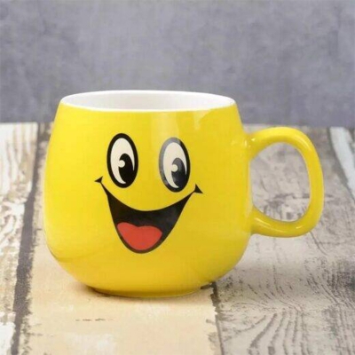Picture of Emoji tea cups, happy smiley tea cups for office or home decorate, Guest serving special emoji tea cups,puja special gift - Coffee Mug (ETC1)