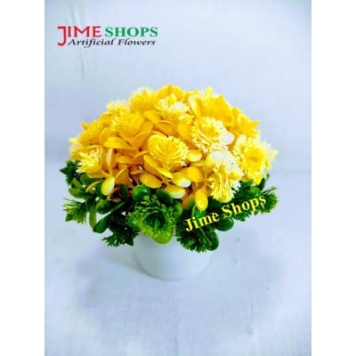 Picture of Artificial Flowers & plants in plastic vases --15-17 cm - Home Decoration Item, Jime shops Flowers (ST1)