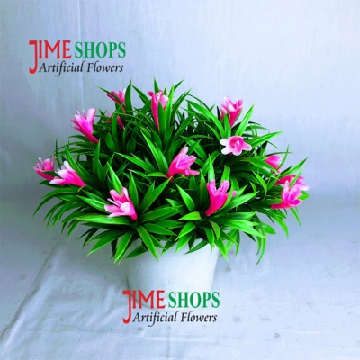 Picture of Artificial Flowers & plants in plastic vases --15-17 cm - Home Decoration Item, Jime shops Flowers (ST4)