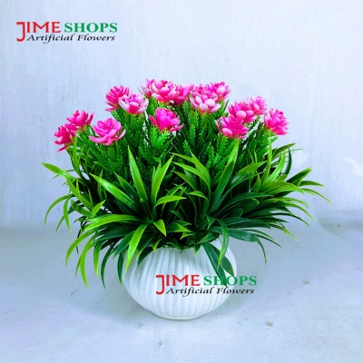 Picture of Artificial Flowers & plants in plastic vases --15-17 cm - Home Decoration Item, Jime shops Flowers (ST5)