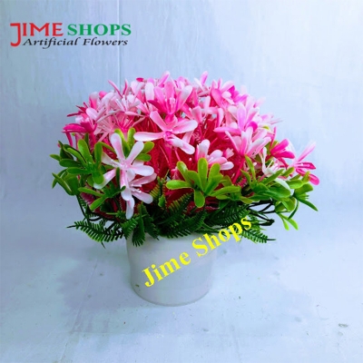Picture of Artificial Flowers & plants in plastic vases --15-17 cm - Home Decoration Item, Jime shops Flowers (ST15)