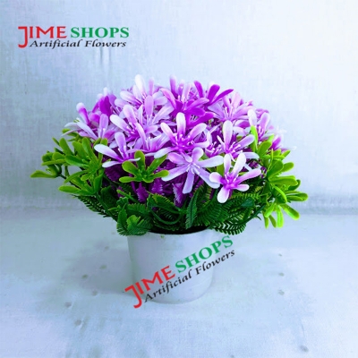 Picture of Artificial Flowers & plants in plastic vases --15-17 cm - Home Decoration Item, Jime shops Flowers (ST16)