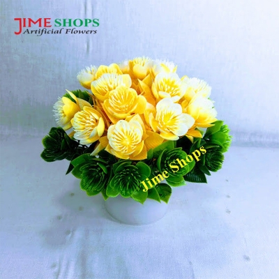 Picture of Artificial Flowers & plants in plastic vases --15-17 cm - Home Decoration Item, Jime shops Flowers (ST17)