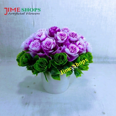 Picture of Artificial Flowers & plants in plastic vases --15-17 cm - Home Decoration Item, Jime shops Flowers (ST18)