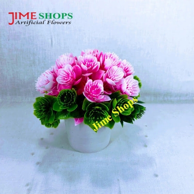 Picture of Artificial Flowers & plants in plastic vases --15-17 cm - Home Decoration Item, Jime shops Flowers (ST19)