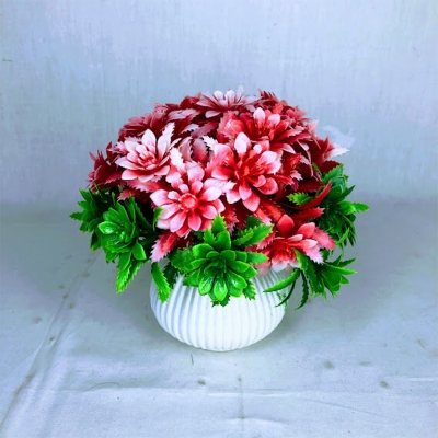 Picture of Artificial Flowers & plants in plastic vases --15-17 cm - Home Decoration Item, Jime shops Flowers (ST21)