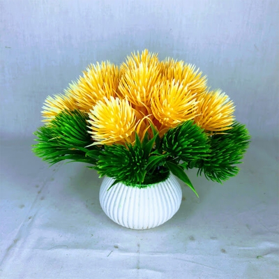 Picture of Artificial Flowers & plants in plastic vases --15-17 cm - Home Decoration Item, Jime shops Flowers (ST26)