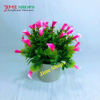 Picture of Artificial Flowers & plants in plastic vases --15-17 cm - Home Decoration Item, Jime shops Flowers (ST30)