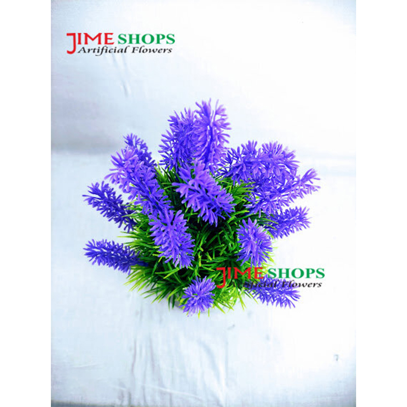 Picture of Artificial Table tob variety Flower With Green Leaves In Plastic Vases 11inc, Jime shops flowers & plants for home decoration (Green Violet Bonsai.)