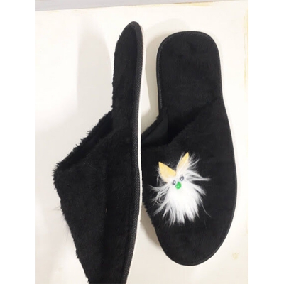 Picture of Winter Home Sandal, winter slipper, House Slippers (Jet Black,EU:38)