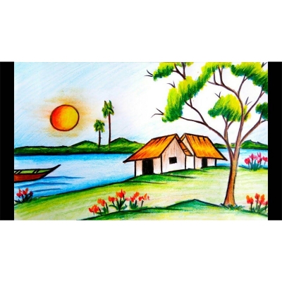 Picture of Color Pencil Box set 24 color (Multicolor)